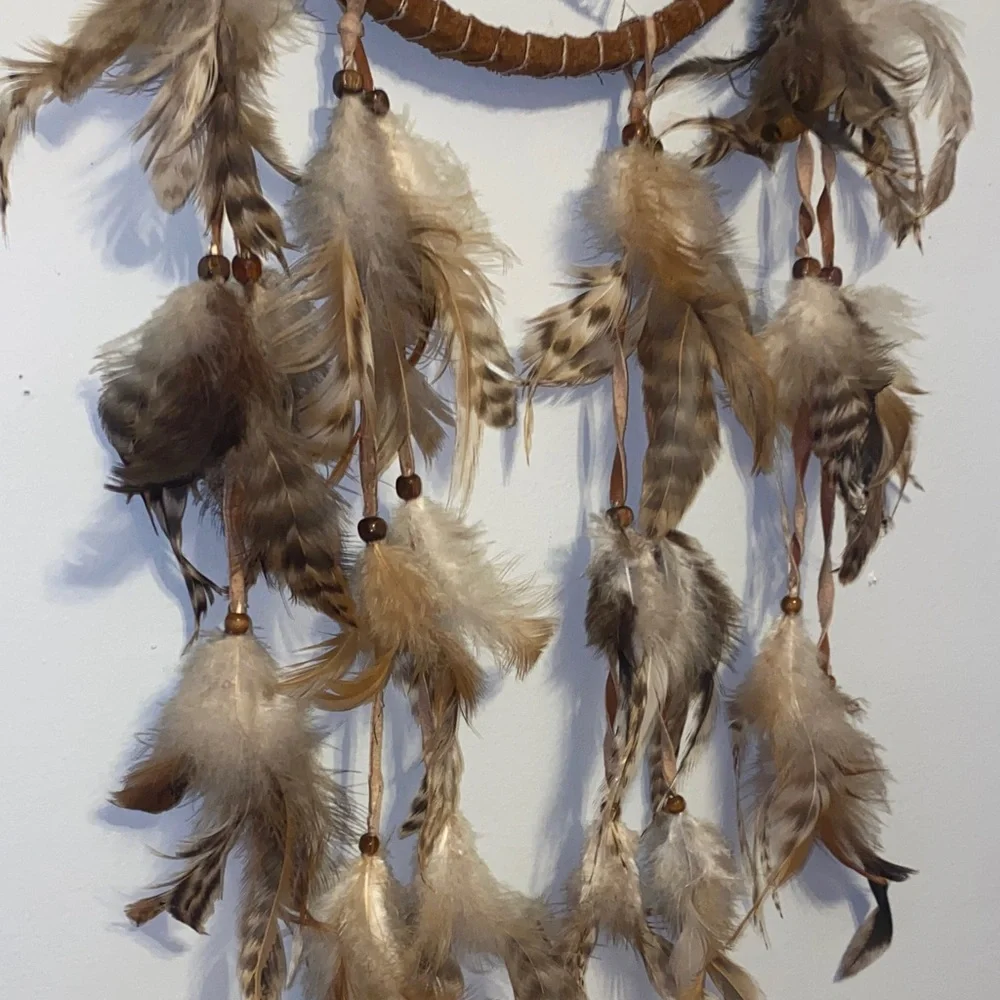 Brown and White Tulum Dreamcatcher Wall Decor